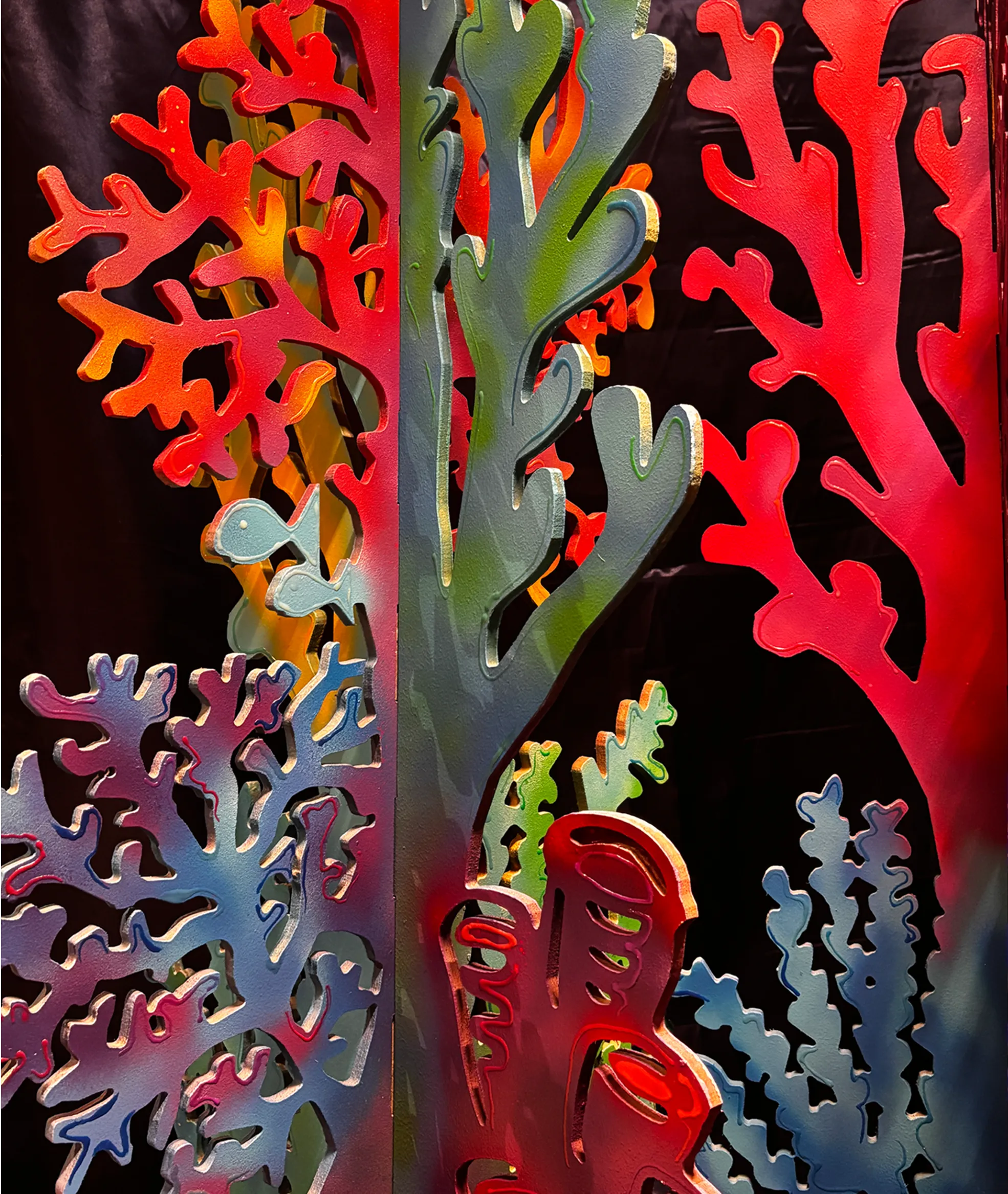 The coral in daylight