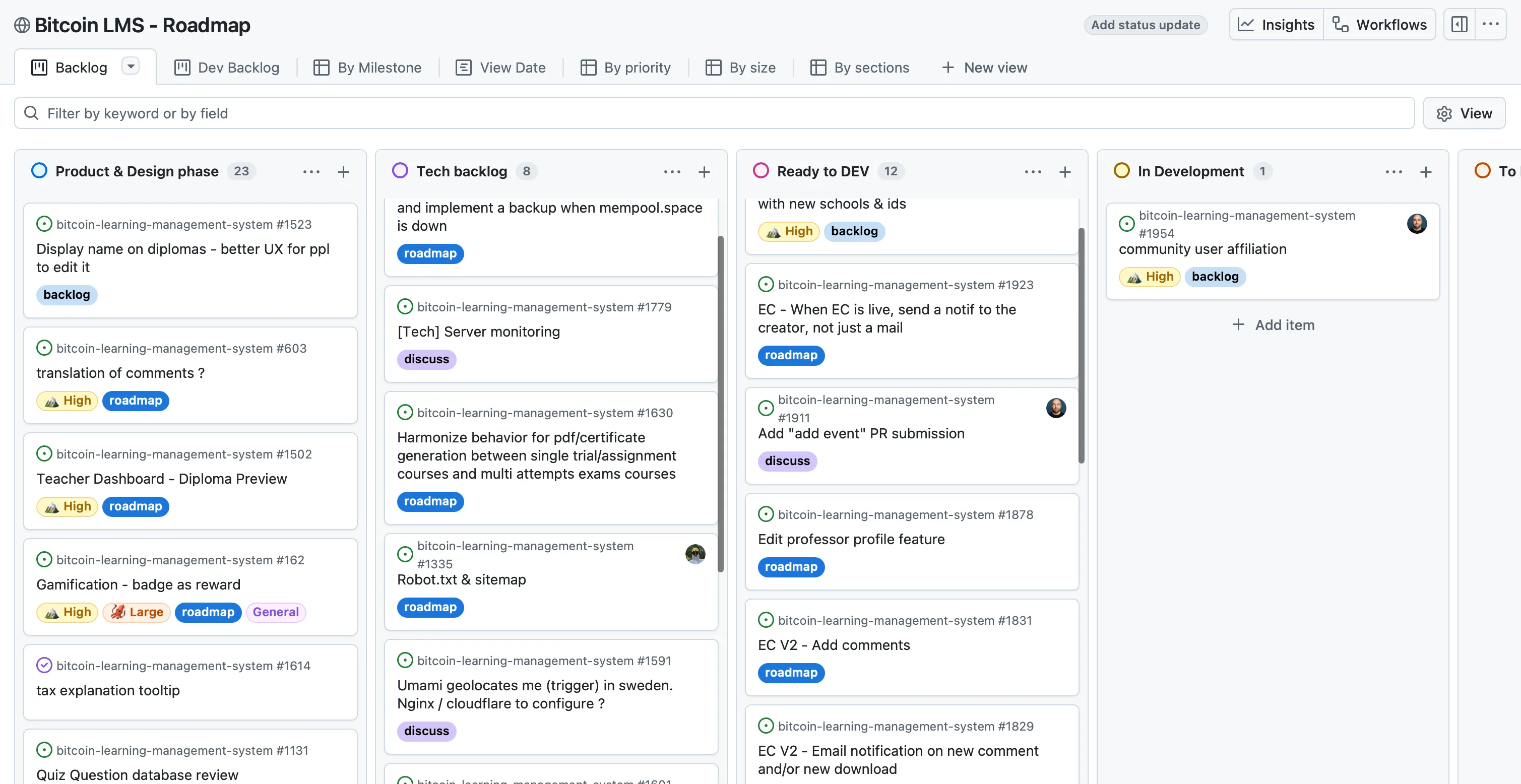 Educational content and roadmap open on GitHub