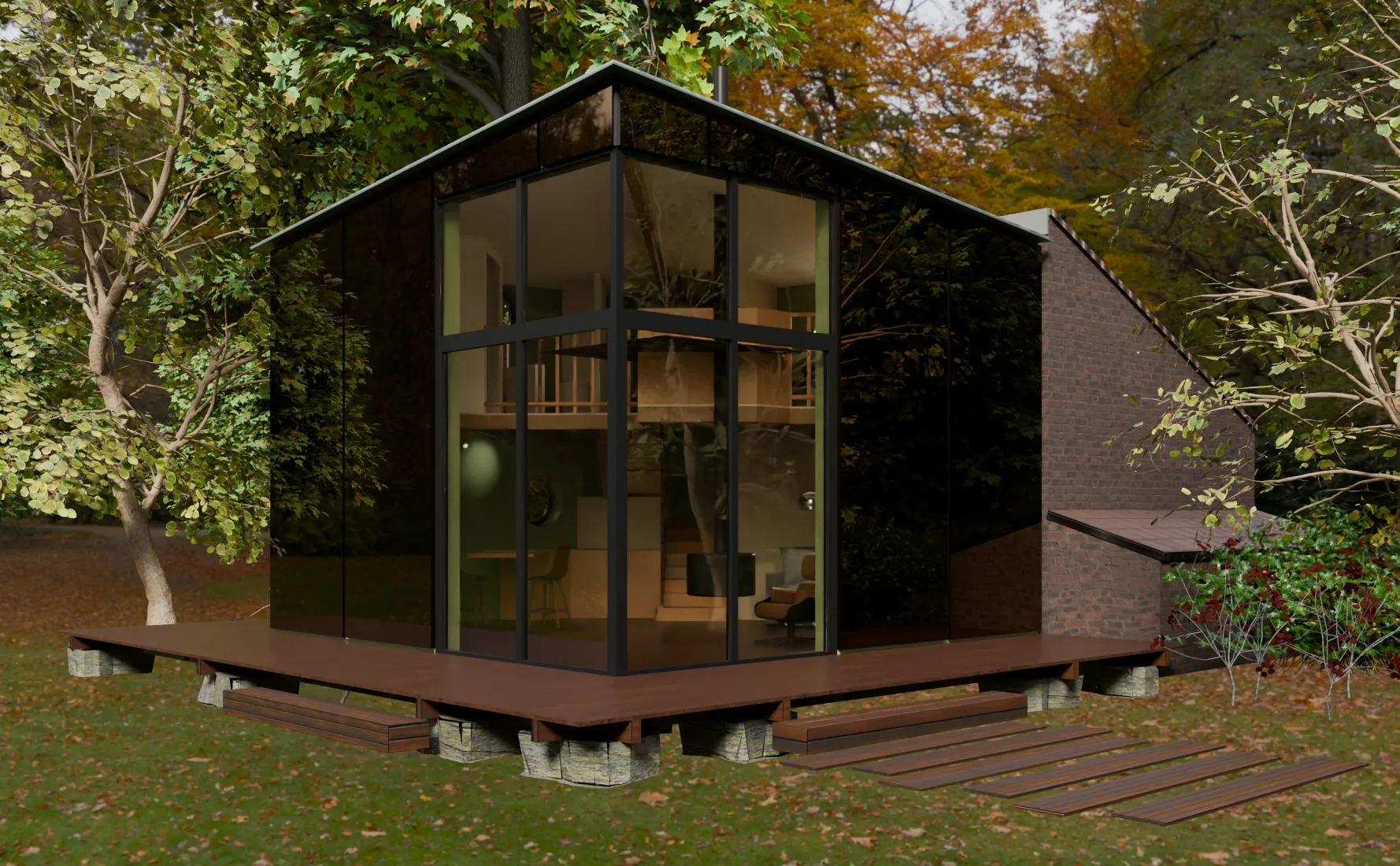 La tiny house sous les arbres, à Wasquehal