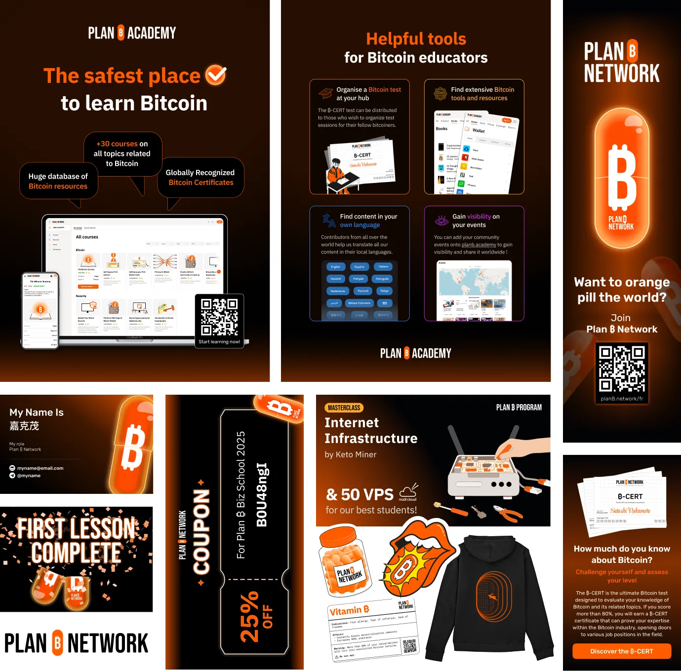 Plan ₿ visual assets and brand identity