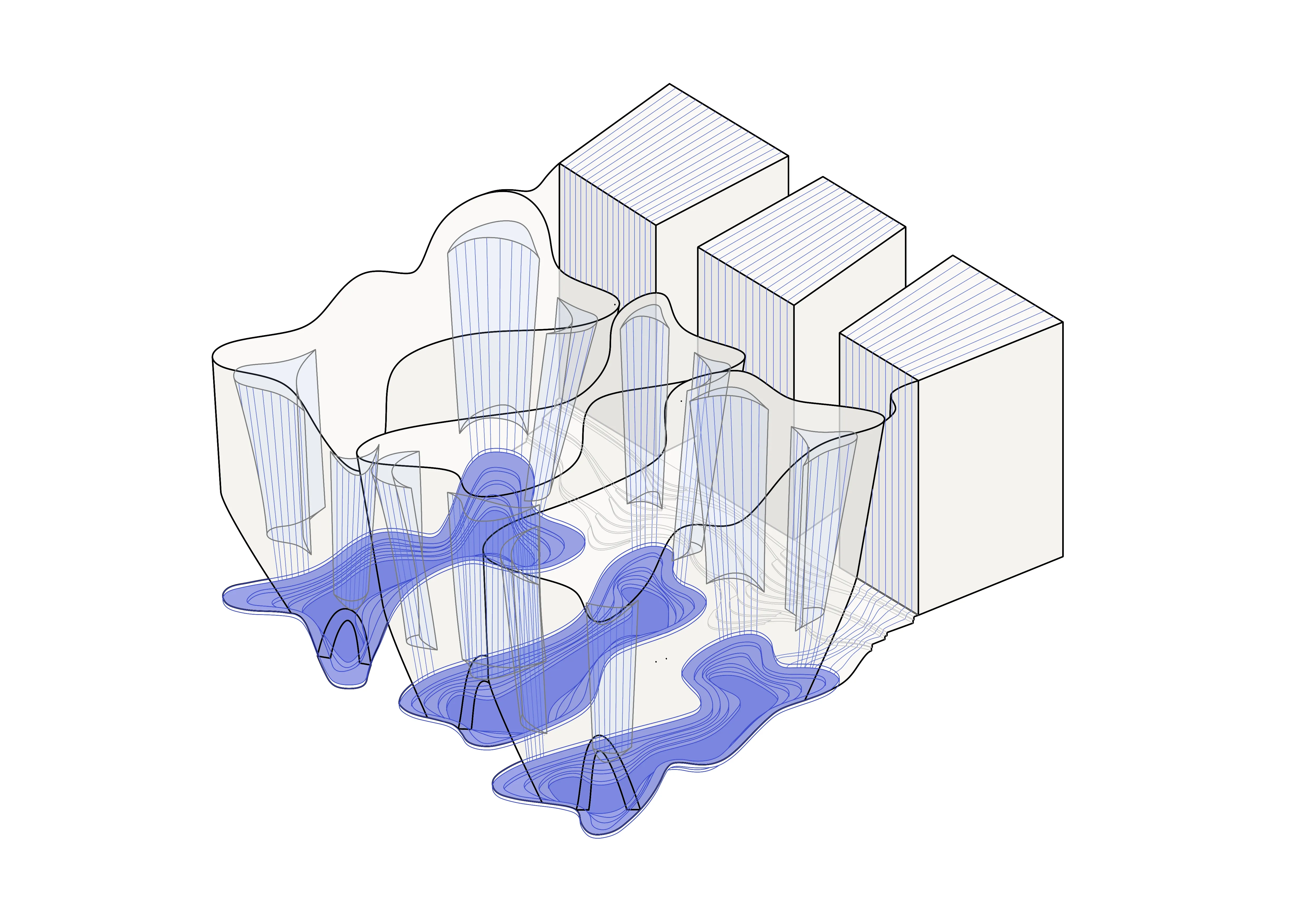 Axonometric — the path of water